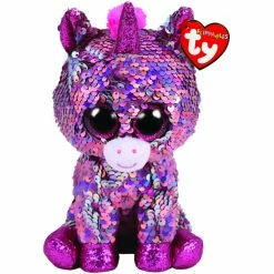 Beanie Boos Ty Beanie Boos Flippables Regular Plush Sparkle Pink Unicorn