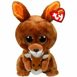 Beanie Boos Ty Beanie Boos Medium Plush Kipper Brown Kangaroo