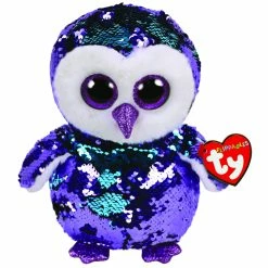 Beanie Boos Ty Beanie Boos Flippables Medium Plush Moonlight Purple Owl