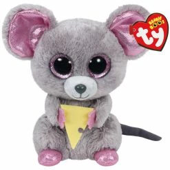 Beanie Boos Ty Beanie Boos Regular Plush Squeaker The Mouse With Cheese