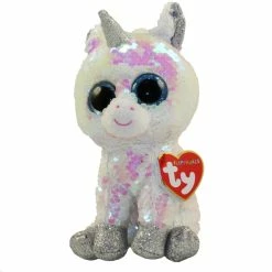 Beanie Boos Ty Beanie Boos Flippables Regular Plush Diamond White Unicorn