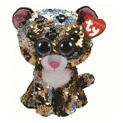 Beanie Boos Ty Beanie Boos Flippables Regular Plush Sterling Leopard