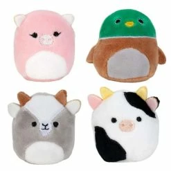 Alternative view of Squishmallows Squishville Mini Plush 4 Pack Assorted