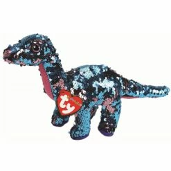 Beanie Boos Ty Beanie Boos Flippables Regular Plush Tremor Aqua Pink Dinosaur