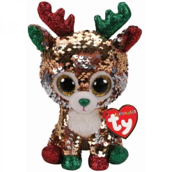 Beanie Boos Ty Beanie Boos Flippables Regular Plush Christmas Teegan Reindeer