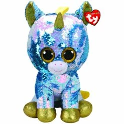 Beanie Boos Ty Beanie Boos Flippables Large Plush Dazzle Blue Unicorn