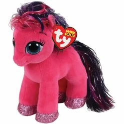 Beanie Boos Ty Beanie Boos Regular Plush Ruby Pink Pony