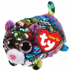 Beanie Boos Ty Beanie Boos Flippables Teeny Tys Dotti Rainbow Leopard