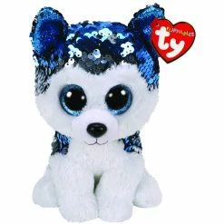 Beanie Boos Ty Beanie Boos Flippables Regular Plush Slush Blue Husky