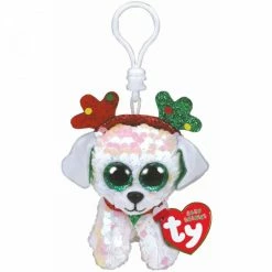 Beanie Boos Ty Beanie Boos Flippables Clip Christmas Sugar Dog With Antlers