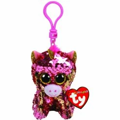 Beanie Boos Ty Beanie Boos Flippables Clip Sunset Pink Unicorn