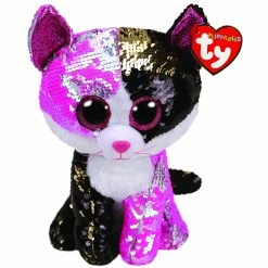 Beanie Boos Ty Beanie Boos Flippables Medium Plush Malibu Pink Black Cat