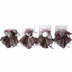 Baby Boo Comfort Blankets Animals Dark Beige Assorted